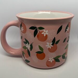 Blush Pink Ceramic Coffee with Oranges